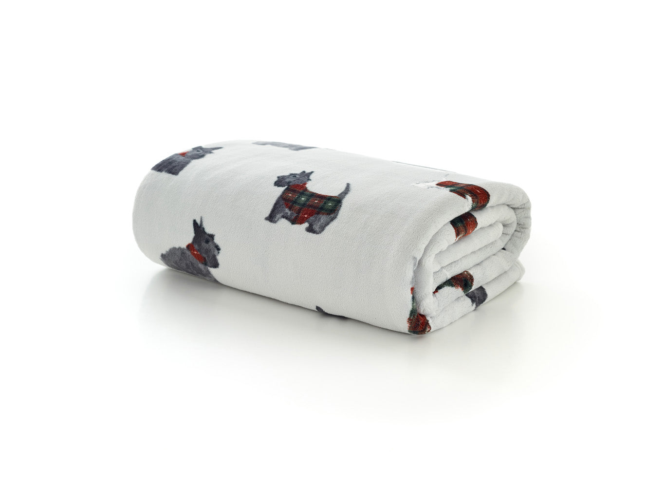 Hattie Dog Grey Soft Throw – 140x180cm Plush Decorative Blanket | 140cm x 180cm | Grey