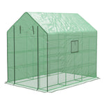 Walk-in Greenhouse W/ 3 Tier Shelves | Green