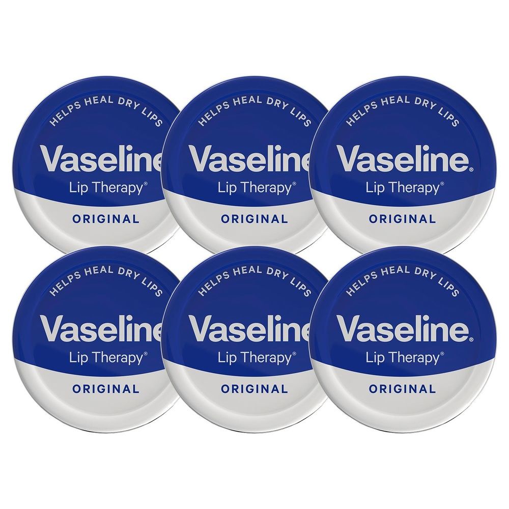 Lip Therapy Petroleum Jelly, Original 20gm Hydrating Lip Balm | Set of 6