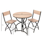2 Seater Dining Set, Folding Table And Chairs