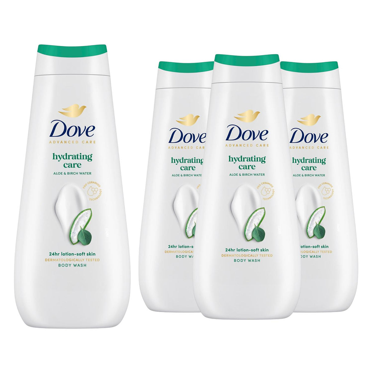 Advanced Care Hydrating Care Body Wash 24h Renewing Micromoisture | Set of 4 | White