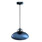 Felix Blue Pendant Lamp 1xe27 The Hand Made High Quality Fittings 29cm Shades Rugged Industrial Look
