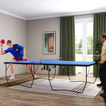 9ft Folding Ping Pong Table, Quick Set-up | Blue