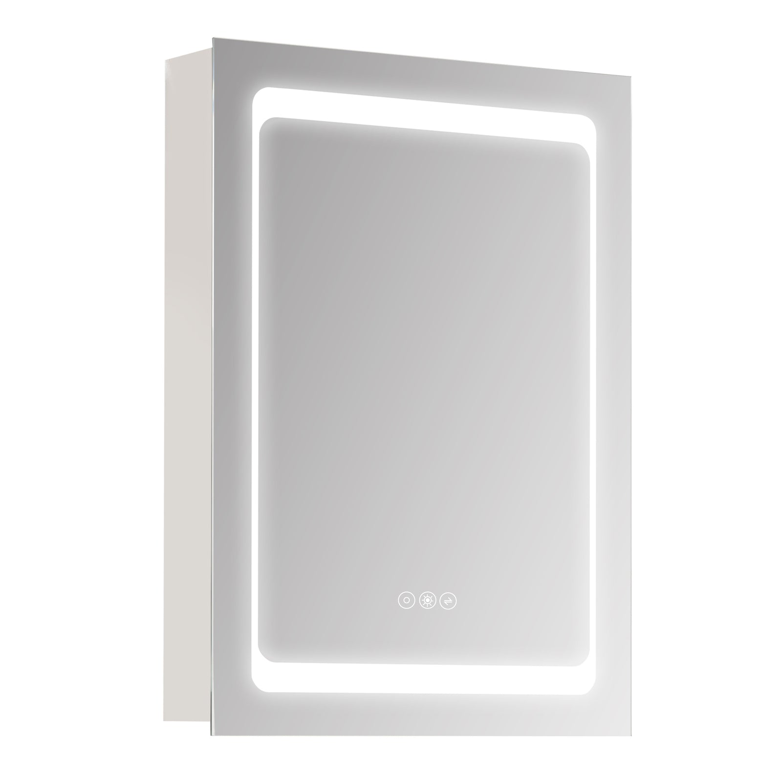 Led Lighted Bathroom Mirror Cabinet With Shelves