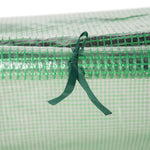 Mini Greenhouse W/ Pe Cover - 3 Windows Green