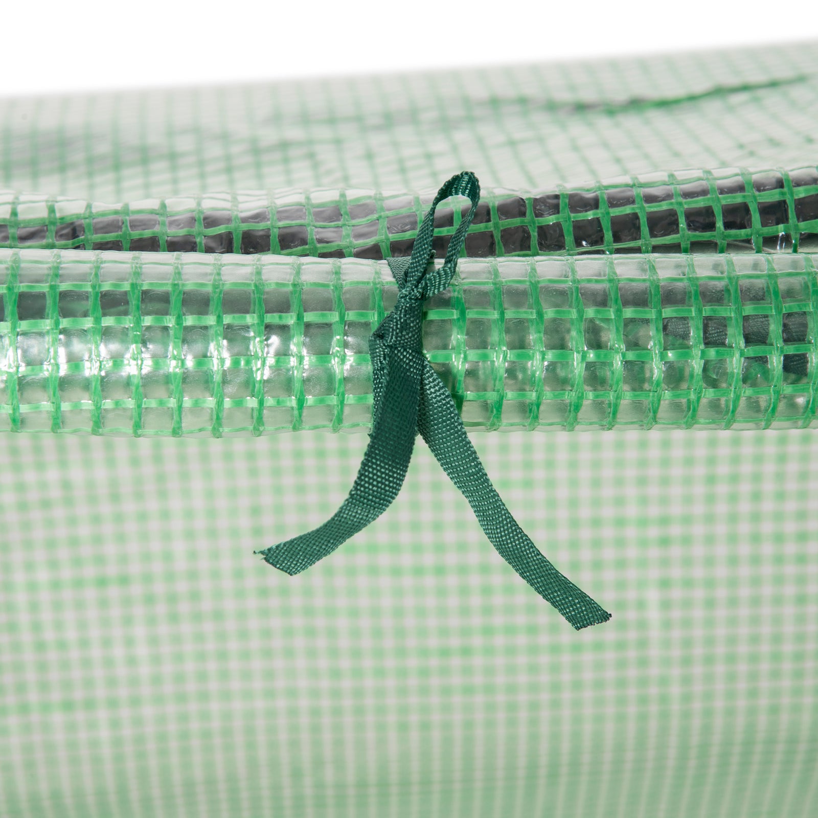 Mini Greenhouse W/ Pe Cover - 3 Windows Green