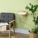 Cat Shelf Wall Mounted Cat Tree With Cushion, Guardrails 34 X 34 X 10.5cm