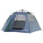 Family Pop-up Camping Tent W/ Removable Waterproof Rainfly