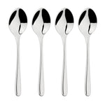Cutlery 18/8 Stainless Steel Tea Spoon 4pc Set Sphere | Set of 4 | Silver