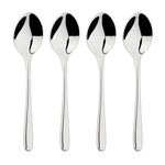 Cutlery 18/8 Stainless Steel Tea Spoon 4pc Set Sphere | Set-of-4 | Silver