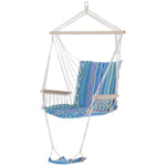 Hanging Chair With Soft Padded Seat & Wooden Support Bar