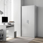 Lockable Metal Cabinet With 2 Doors Home Office