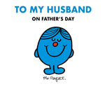 Mr Men & Little Miss Mr Perfect' Husband Father's Day Card Official Product