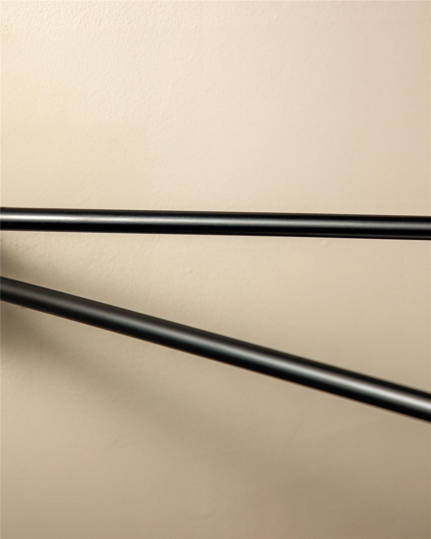 Double Towel Rail, Swivel, Easy To Install, Matt Black, Next Collection