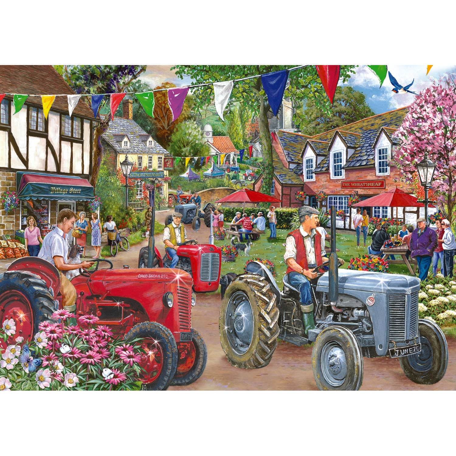 Tractor Parade Jigsaw - 1000 Piece Jigsaw Puzzle For Adults
