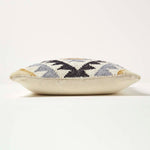 Handwoven Kilim Cushion With Feather Filling | 45cm x 45cm | Black & Grey