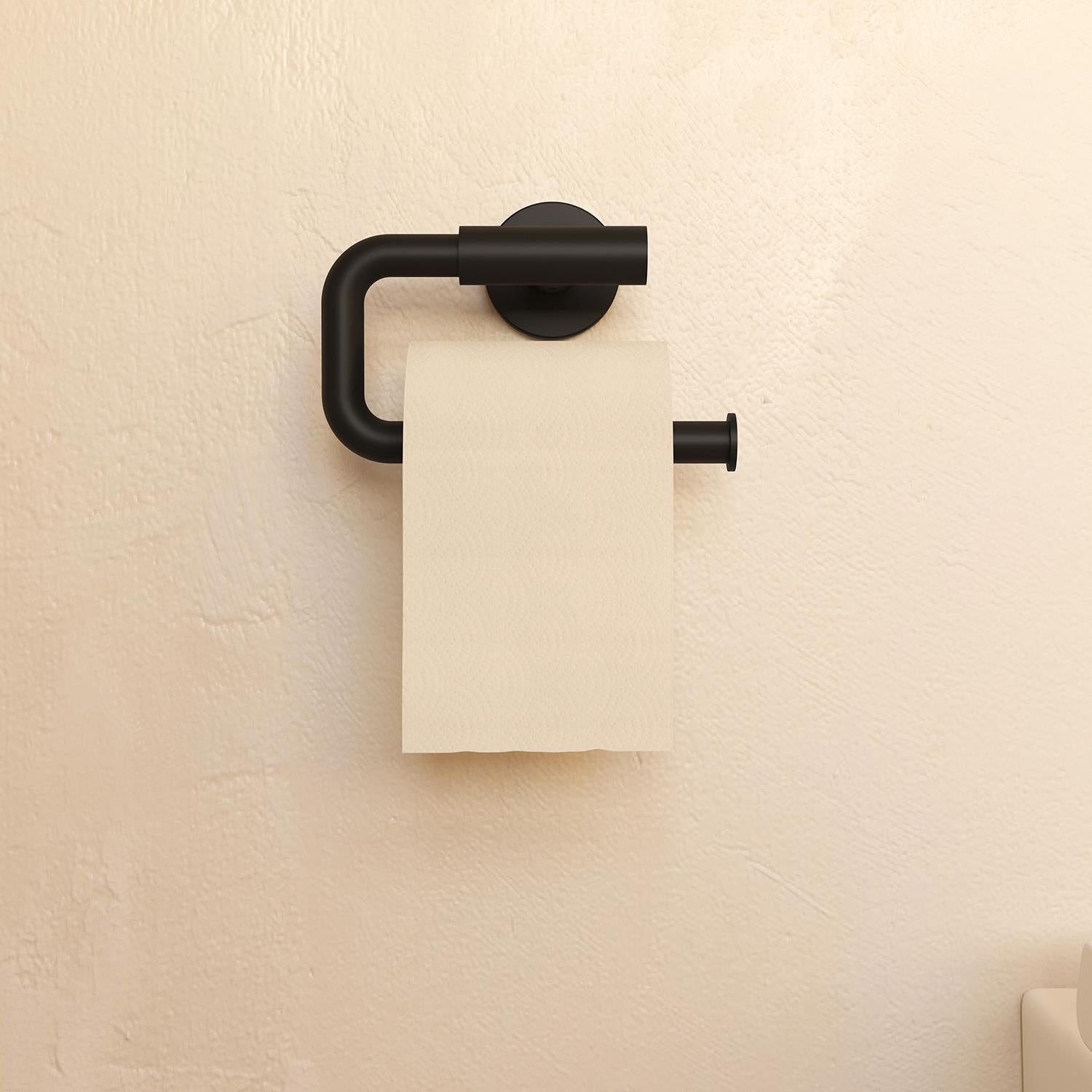 Paper Holder Without Cover Matt Black Architect Sp