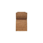 Artisan Furniture Solid Wood Rattan Weave Boucle Bench, Upholstered