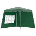 Uv50+ Pop Up Gazebo Canopy Tent With Carry Bag, 2.4 X 2.4m | Green