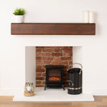 Fireplace Coal Bucket Ellipse Design With Nickel Coated Handle