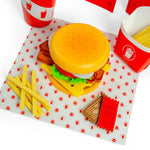 48pc Wooden Burger & Fries Set