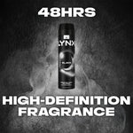 Xl Black 48h Fresh Frozen Pear & Cedarwood Scent Body Spray Deo, 3x 200ml