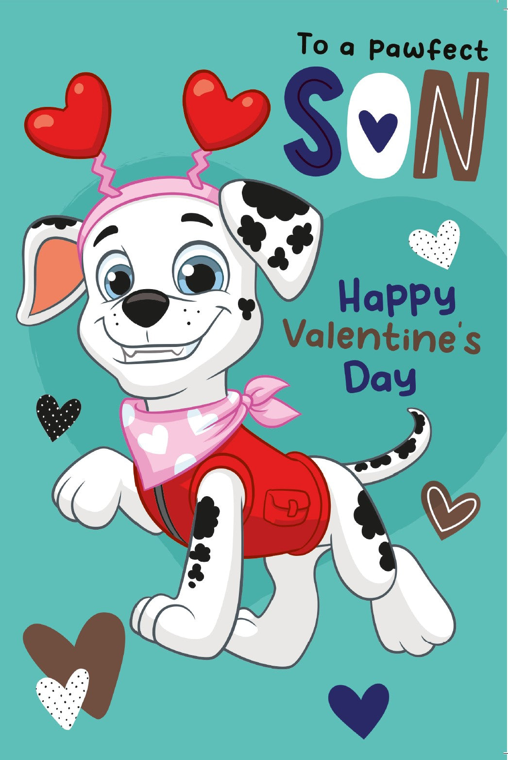 Paw Patrol Pawfect Son' Valentine's Day Card Official Product