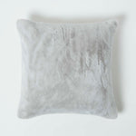 Soft Touch Faux Fur Filled Cushion | 45cm x 45cm | Grey