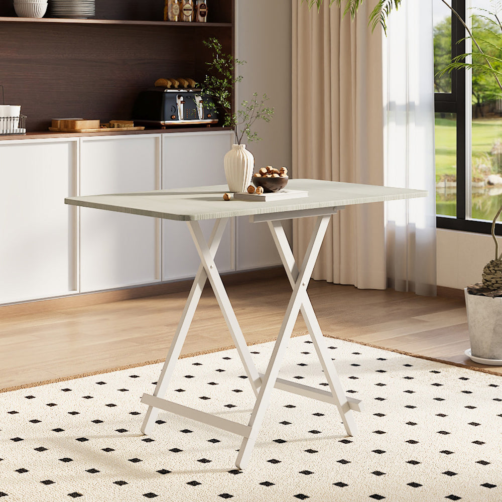 Folding Wooden Dining Table | 60cm x 100cm | White