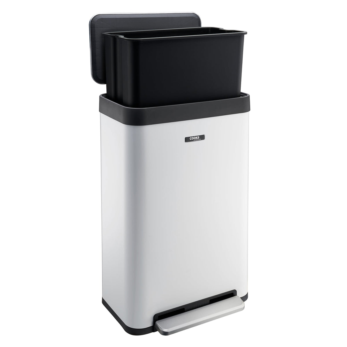 Xl Pedal Recycling Bin 65l | 65L | White