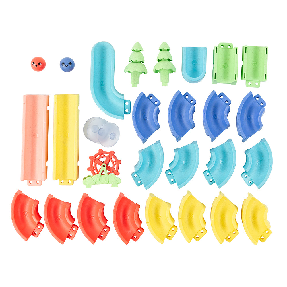 35 Piece Eco-friend Marble Waterslide, Bath Toy