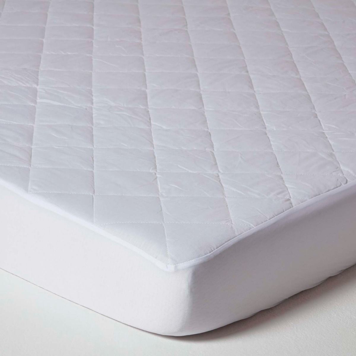 Quilted Mattress Protector | King | White