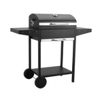 Charcoal BBQ Grill with Lid, Carbon Steel Barbecue