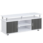Tv Cabinet Stand Entertainment Media Black | White
