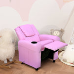 Kids Recliner Armchair Games Chair Children Seat Girls Boys Sofa | Pink
