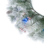 Indoor & Outdoor Living Aurora Winter Glow Christmas Wreath