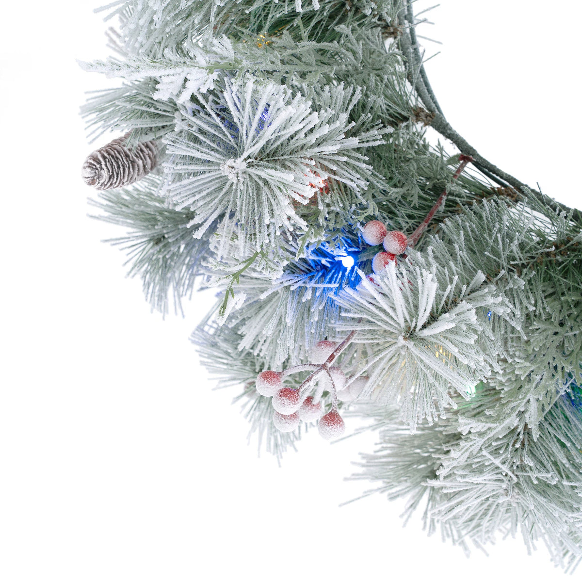 Indoor & Outdoor Living Aurora Winter Glow Christmas Wreath
