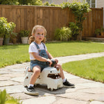 Kids Ride On Car, Dinosaur Shape Toddler Walker | Cream