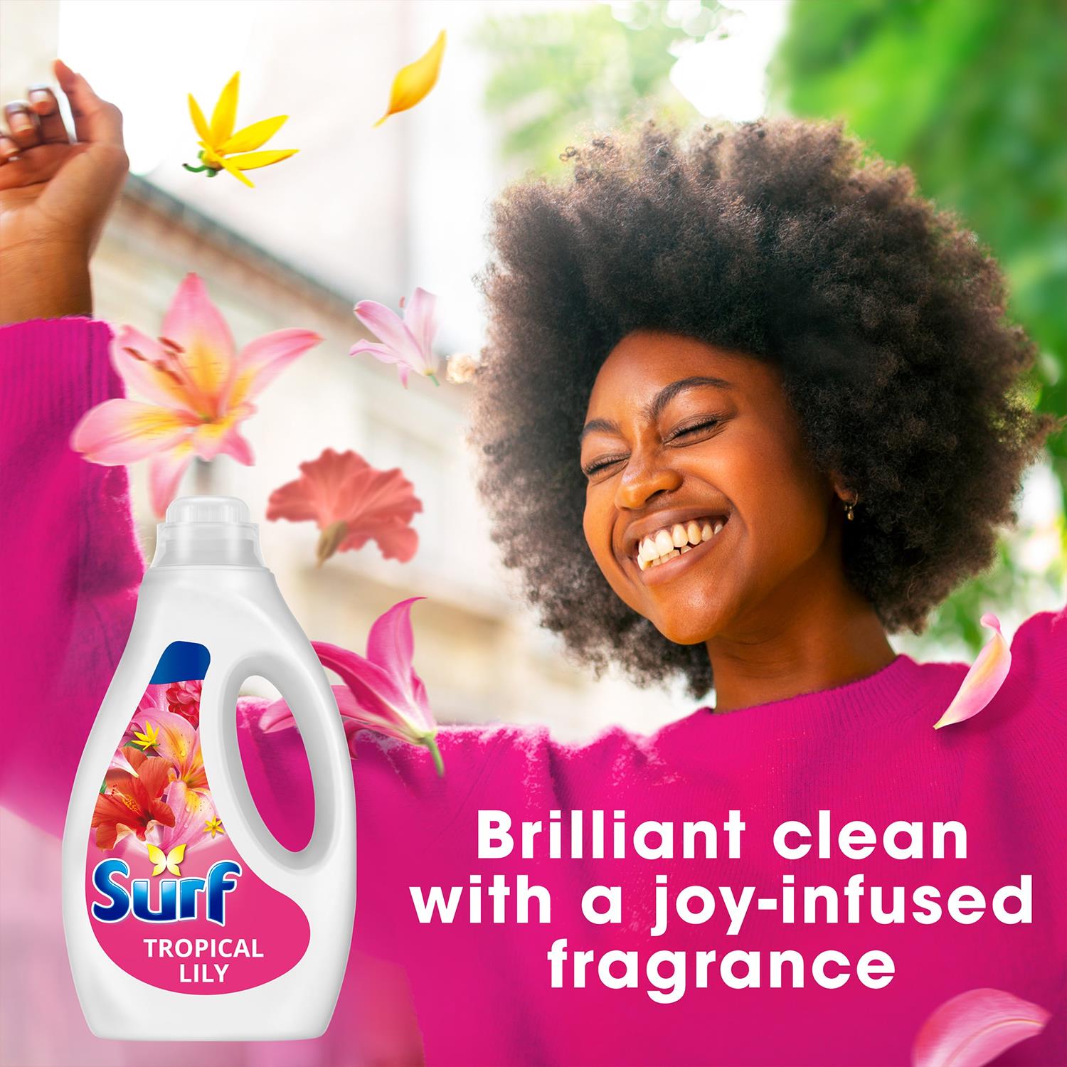 Laundry Washing Liquid Detergent Tropical Lily 3.78 Litre, 136 Washes, 4pk