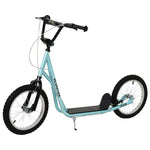 90-96cm Kids Kick Scooter W/ Adjustable Handlebar Inflatable Wheels | Blue