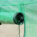 Tunnel Greenhouse W/ Pe Cover & Zipper Door