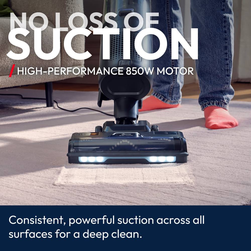 850w Upright Vacuum Cleaner With 2.5l Dust Bin, H13 Hepa Filter, Anti-tangle Brush, Led Light & Handheld Function