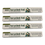 100% Recycled Aluminium Foil - 30cm X 10m | Set of 4 | Silver