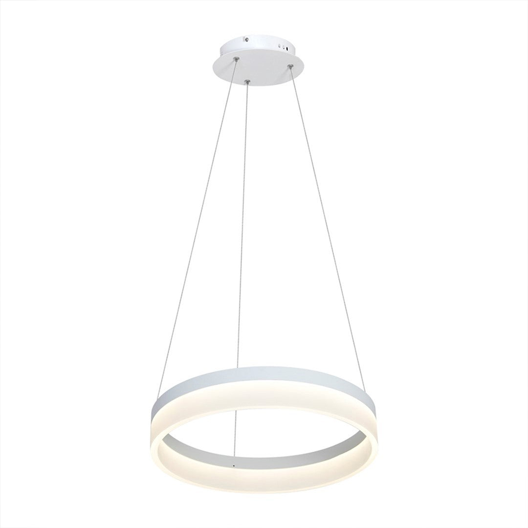 Ring 40cm Led Designer Pendant Lamp A Stunning Centrepiece Formed From A Hypnotic White Circular 24w(120w) Led Hoop