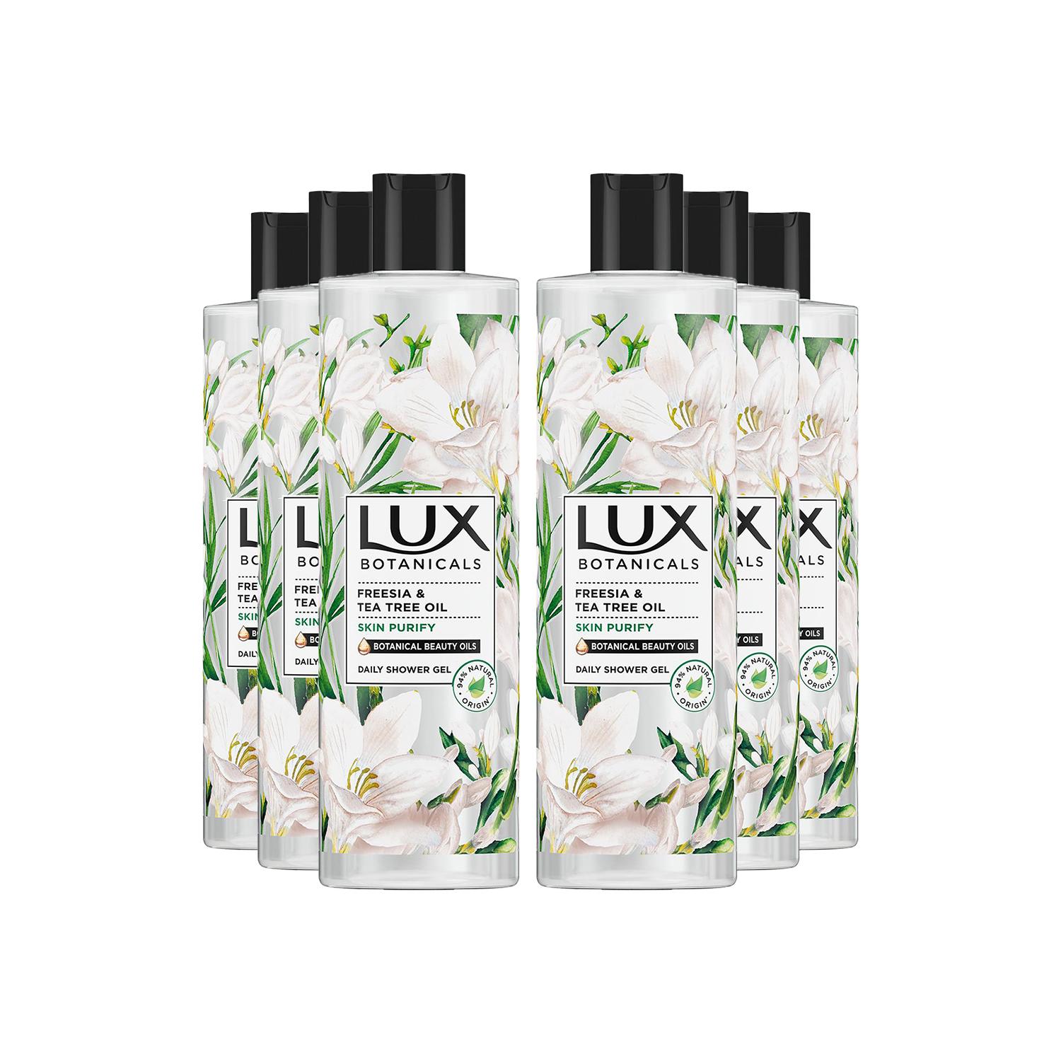 Daily Shower Gel Freesia & Tea Tree Oil Skin Purify, 6x 500ml