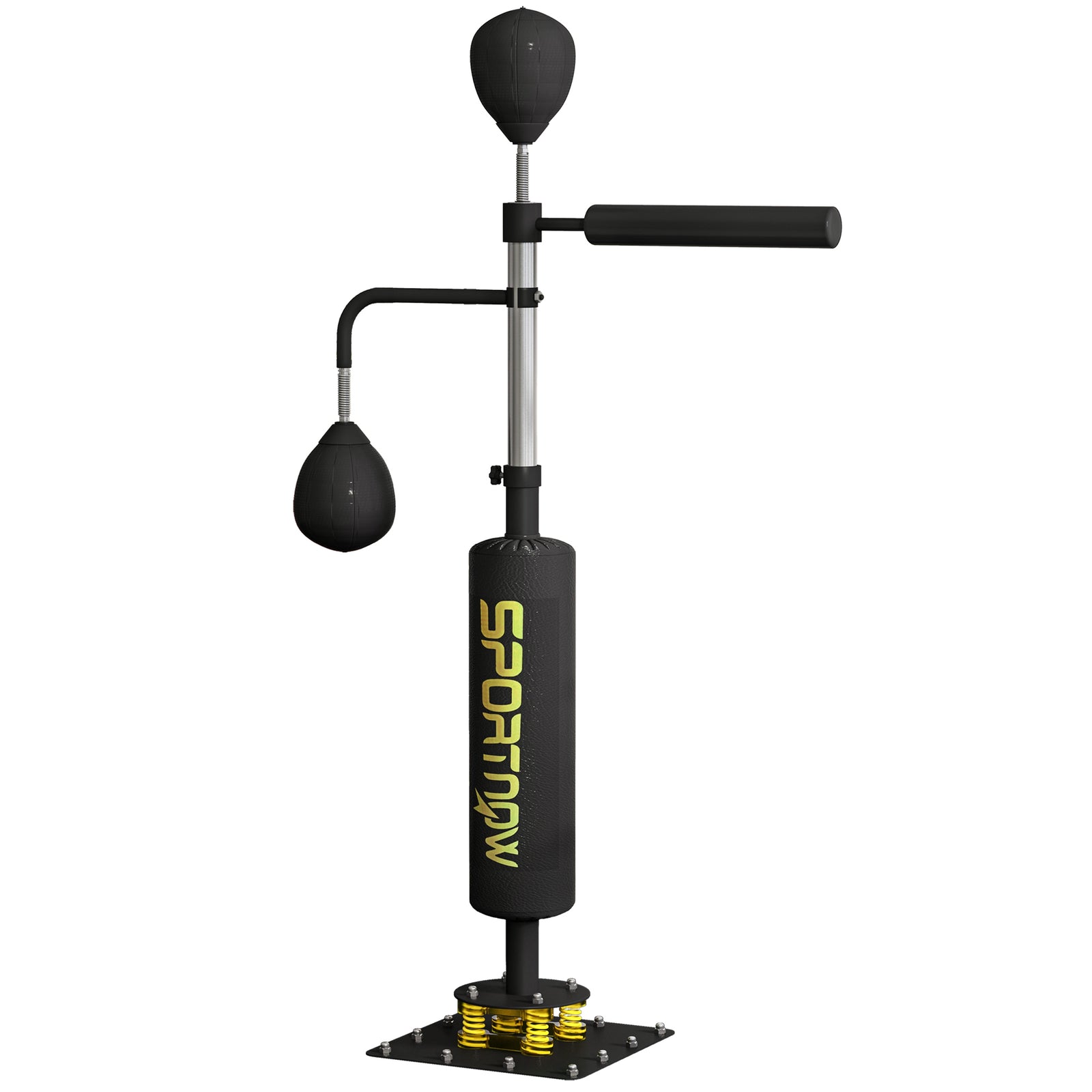 140-205cm Boxing Bag Freestanding Punching and Kicking Bag | Black