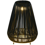 3-level Garden Rattan Solar Lantern With Auto On/off Led