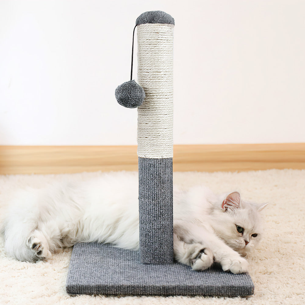Cat Scratching Post With Hanging Ball For Indoor Cats