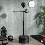 Adjustable Speed Bag With Stand | Black
