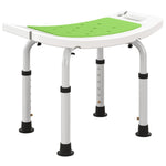 Adjust Aluminium Bath Stool Non-slip With Shower Hole | One Size | Green